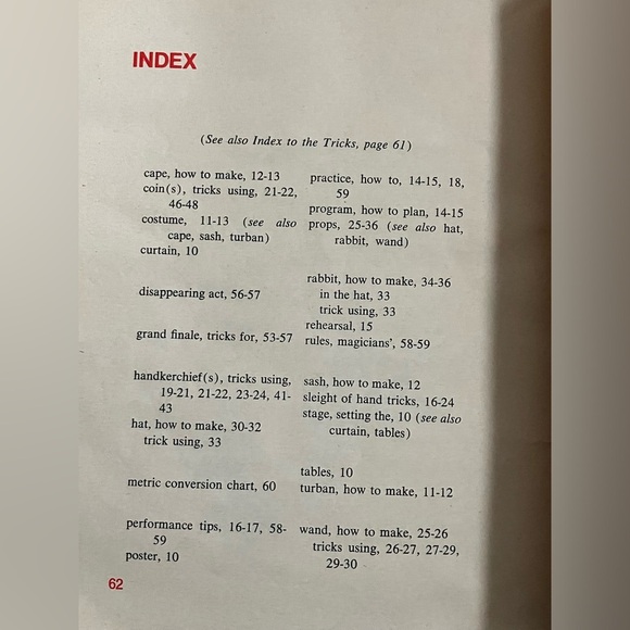 Book : (vintage 1977)Give a Magic Show Book by Burton and Rita Marks - Picture 8 of 11